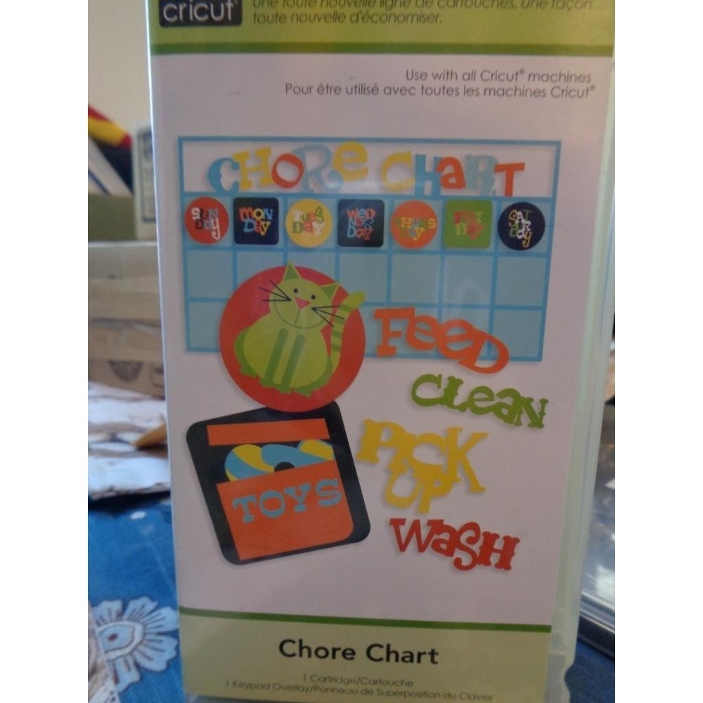 Cricut Die Cut Cartridge Lite CHORE CHART Scrapbooking